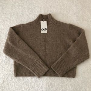 ZARA Cropped Knit Sweater